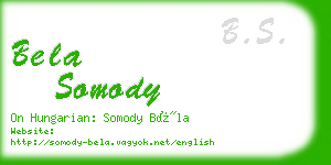 bela somody business card